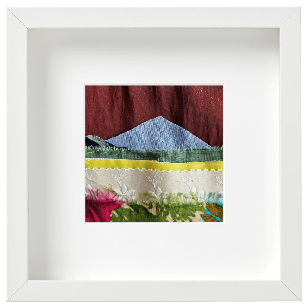 Textile picture - swiss landscape.