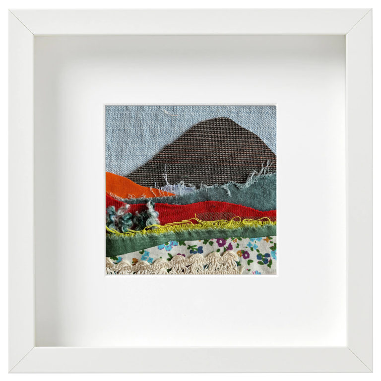 Textile picture - swiss landscape.