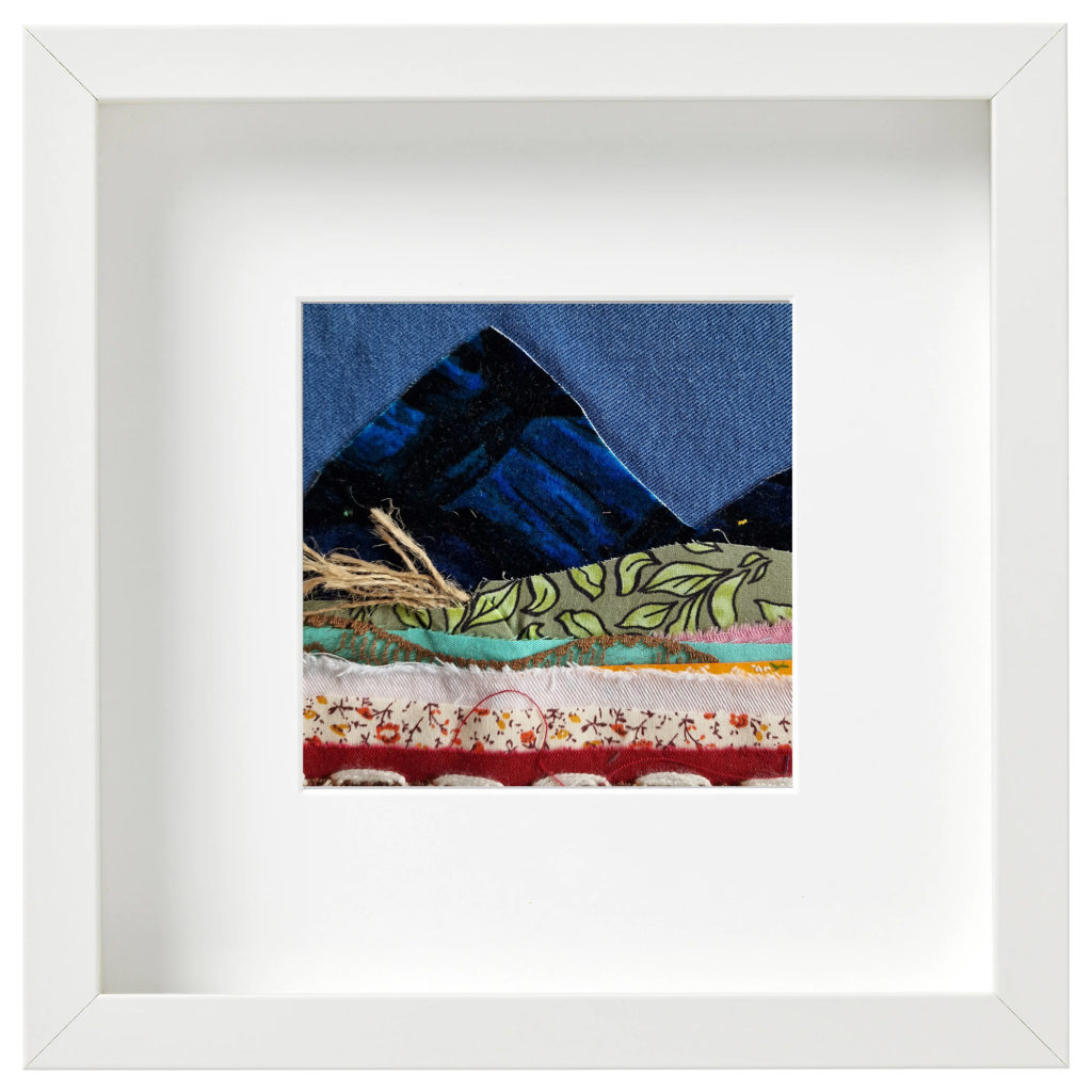 Textile picture - swiss landscape.