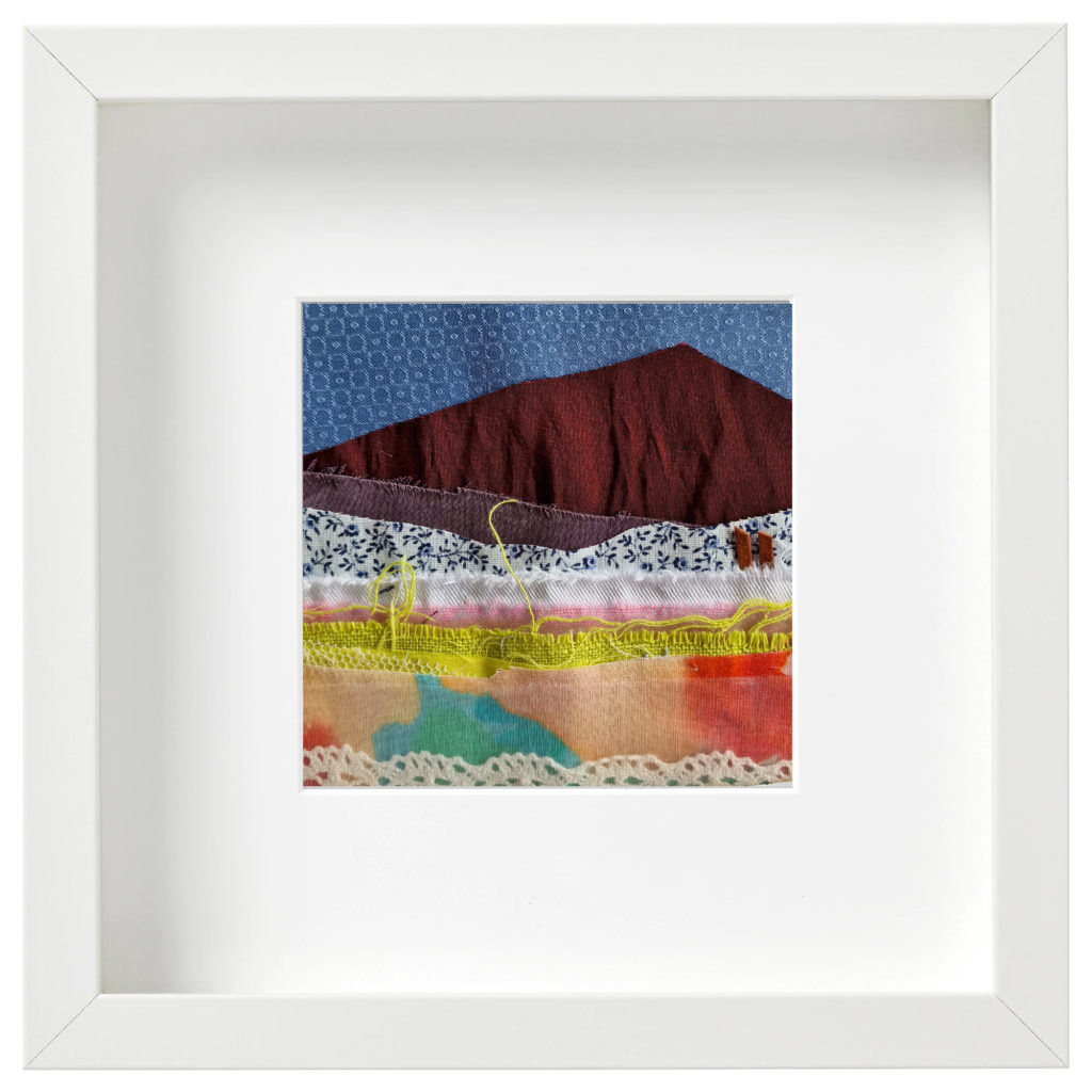 Textile picture - swiss landscape.